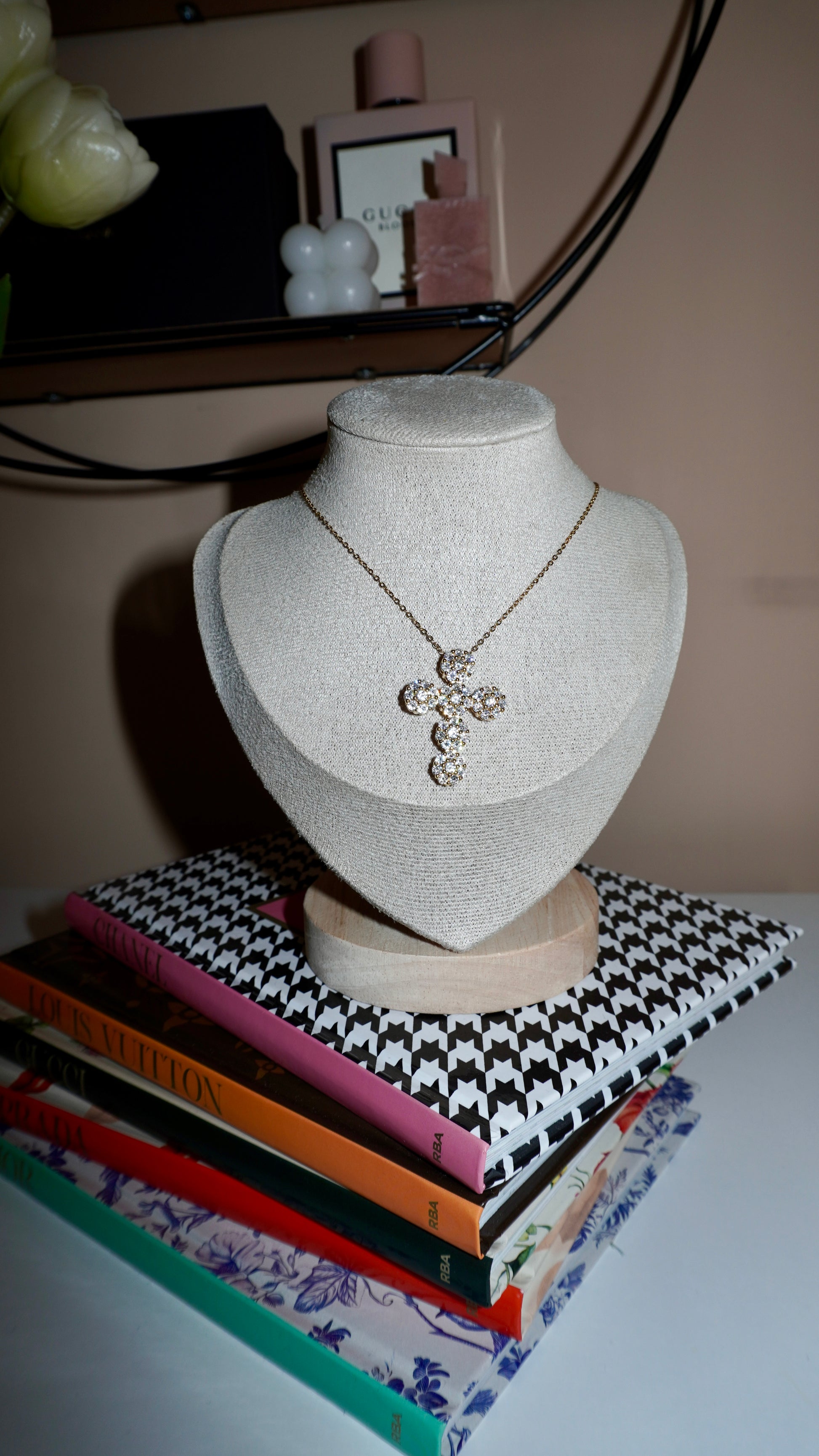 Collana Croce Navy