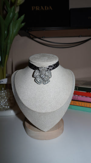 Chocker animalier Nina silver