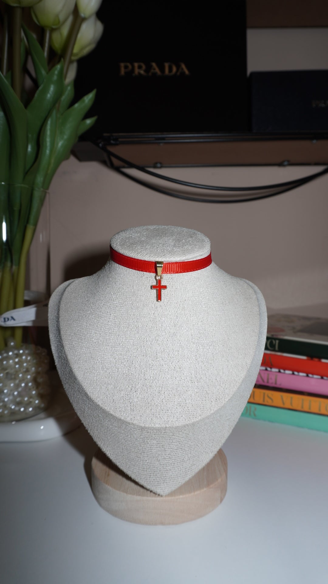 Chocker croce Vexa red