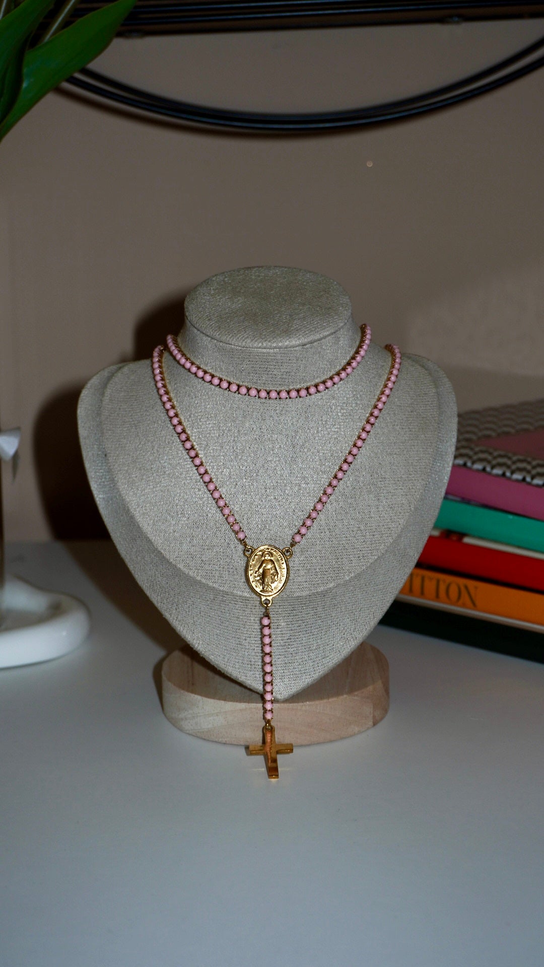 Combo Pink Chocker/Collana+Rosario