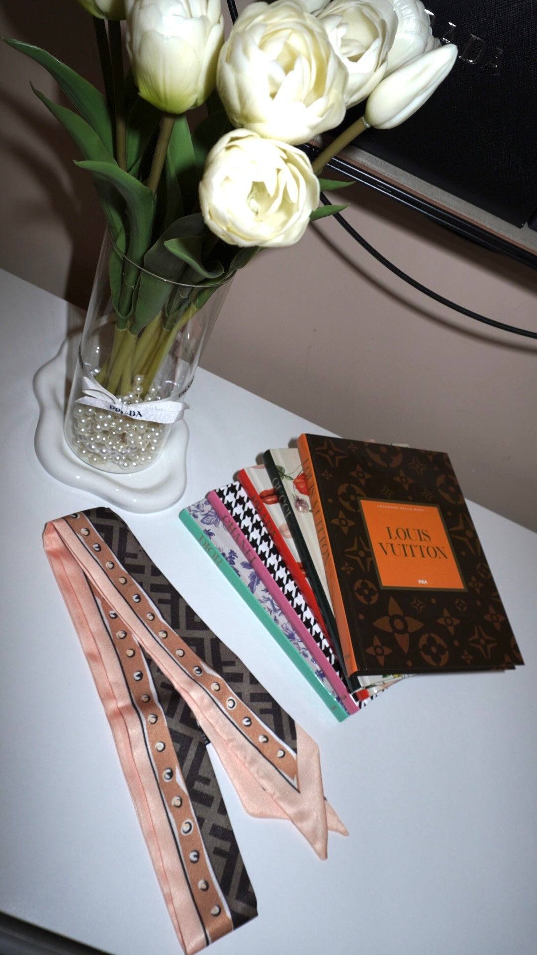 Foulard double effe brown