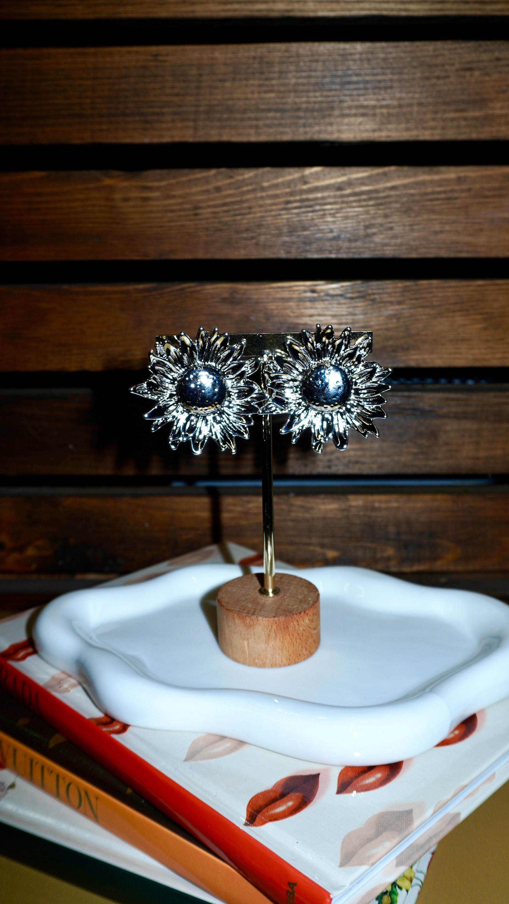 Orecchini Girasole silver Low Cost