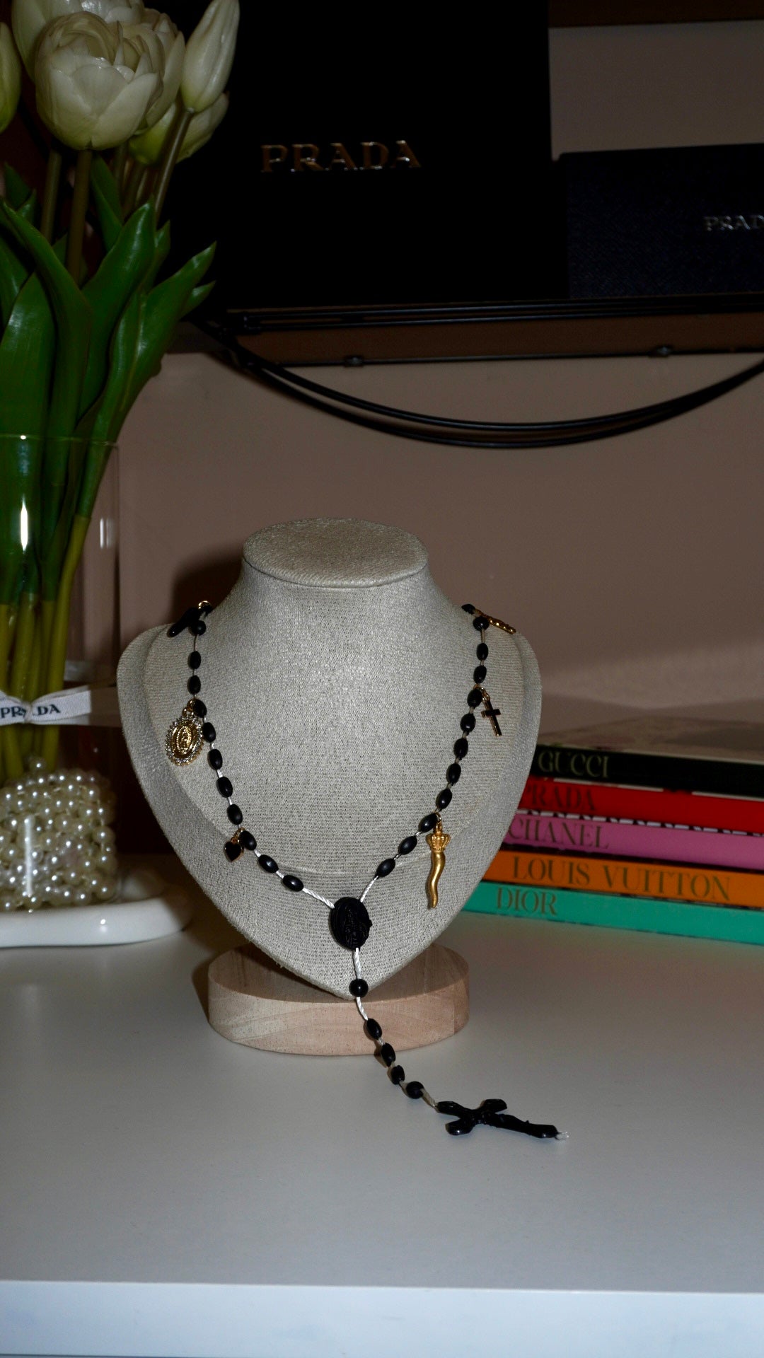 Collana Rosario black