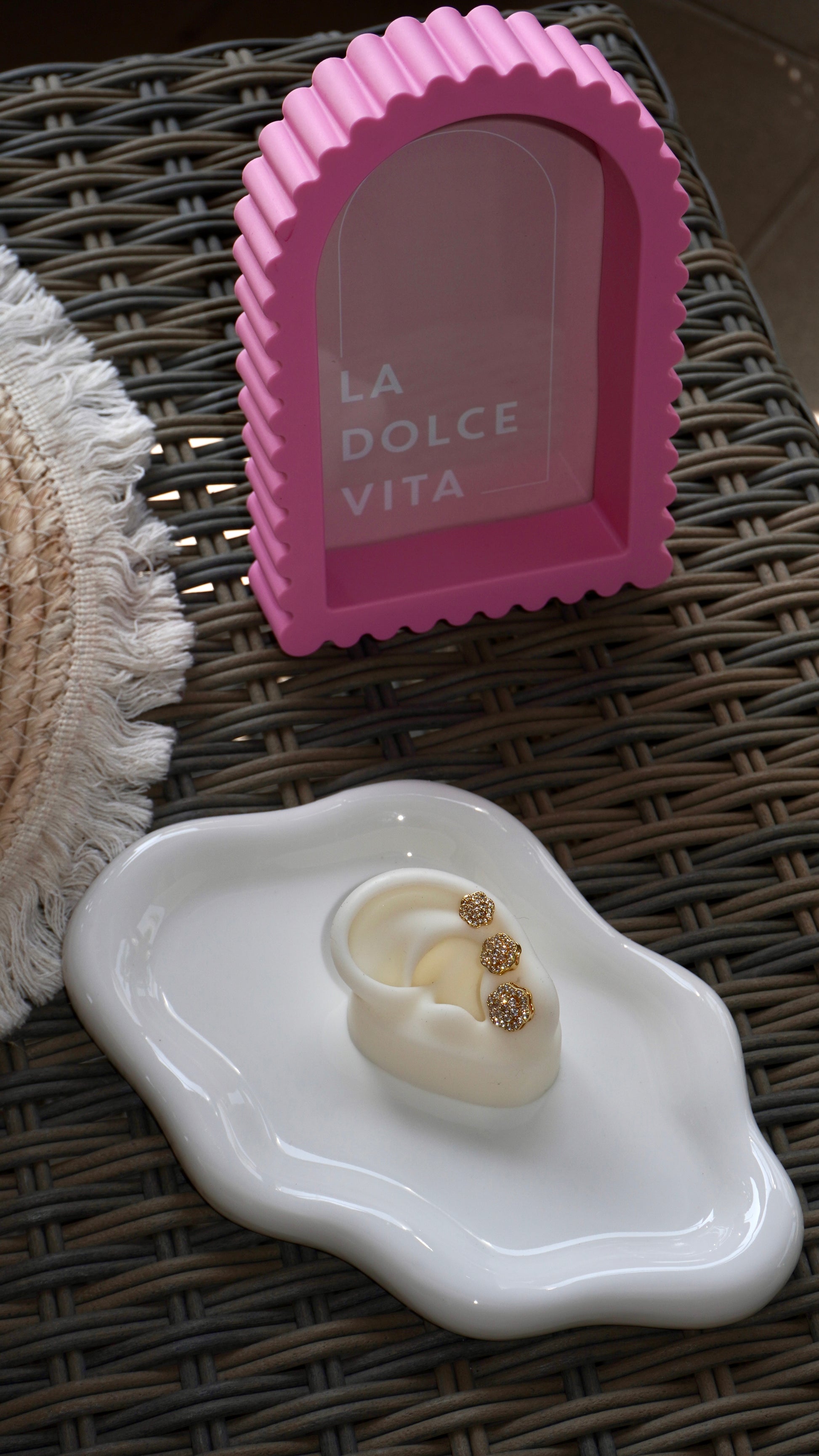 Set Orecchini Mina gold