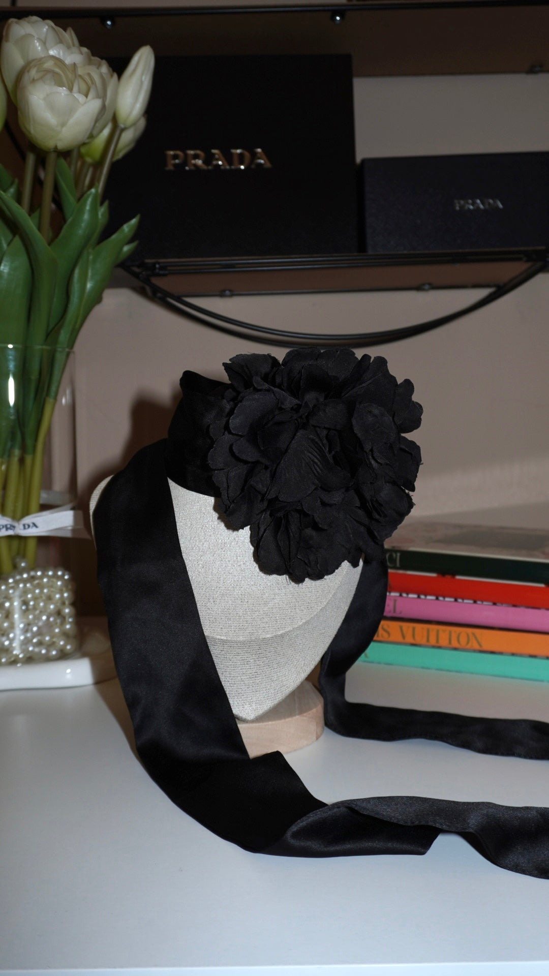 Chocker Flower Halo black