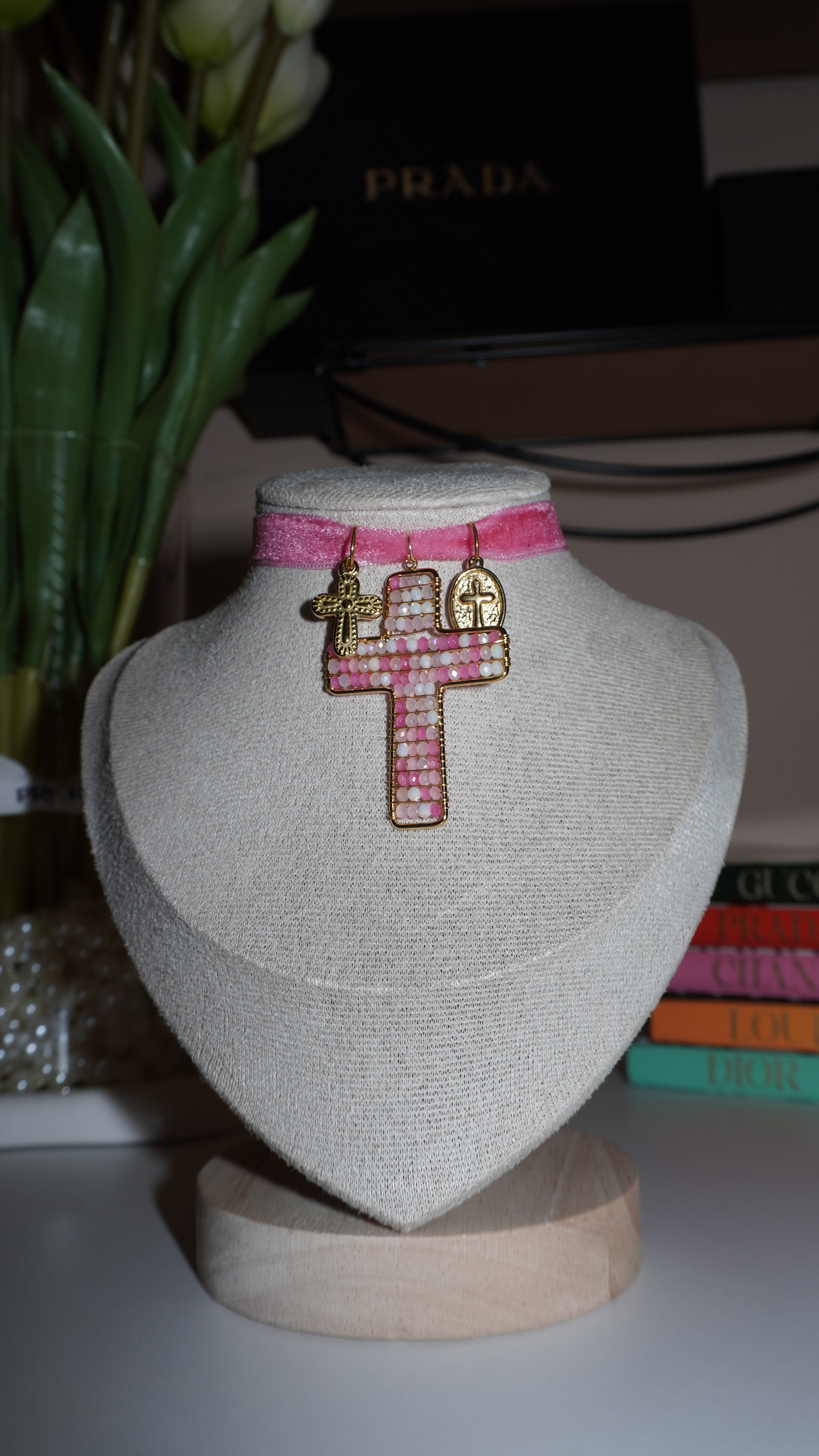 Chocker Vivienne pink