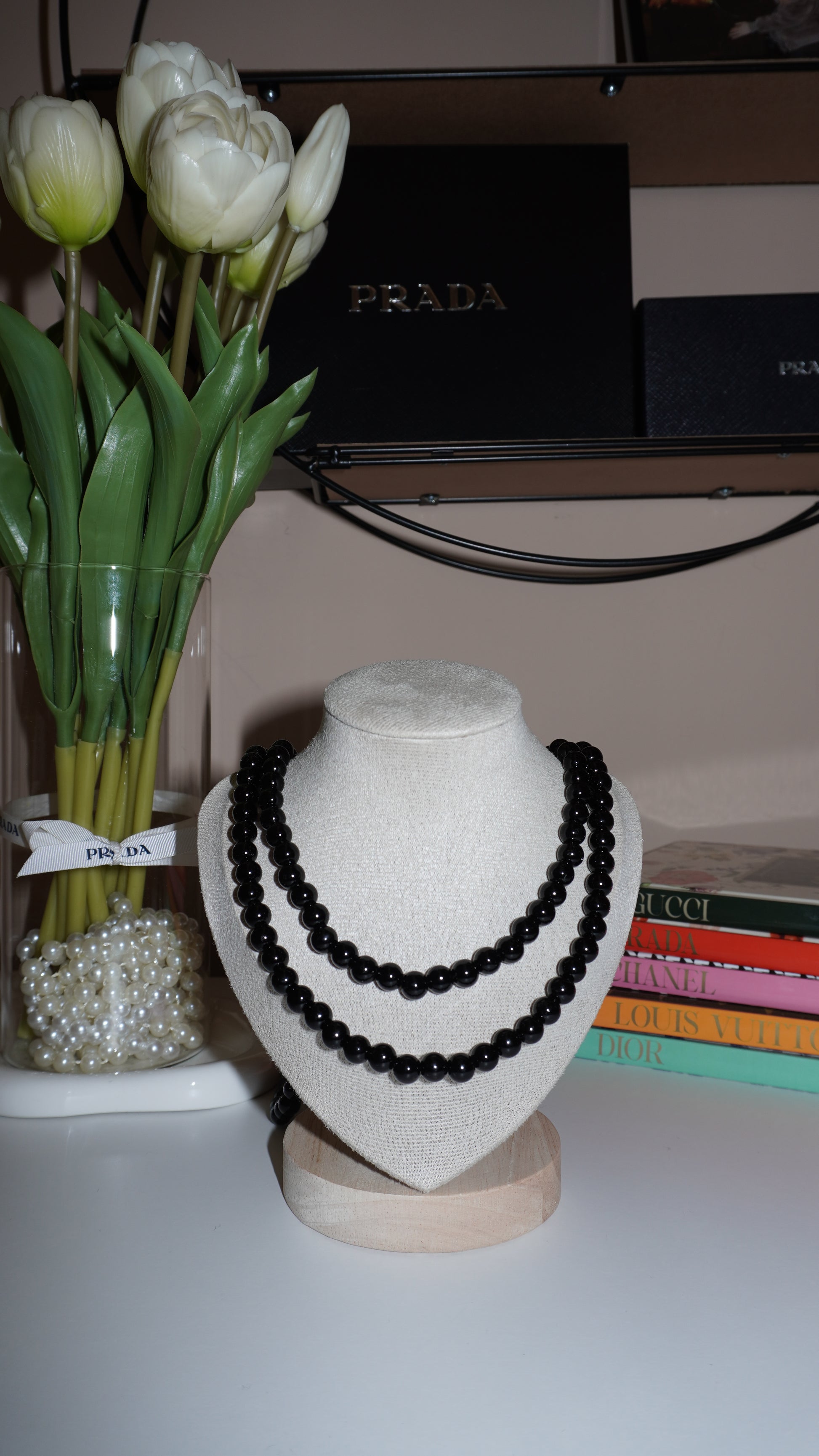 Collana pendente perle