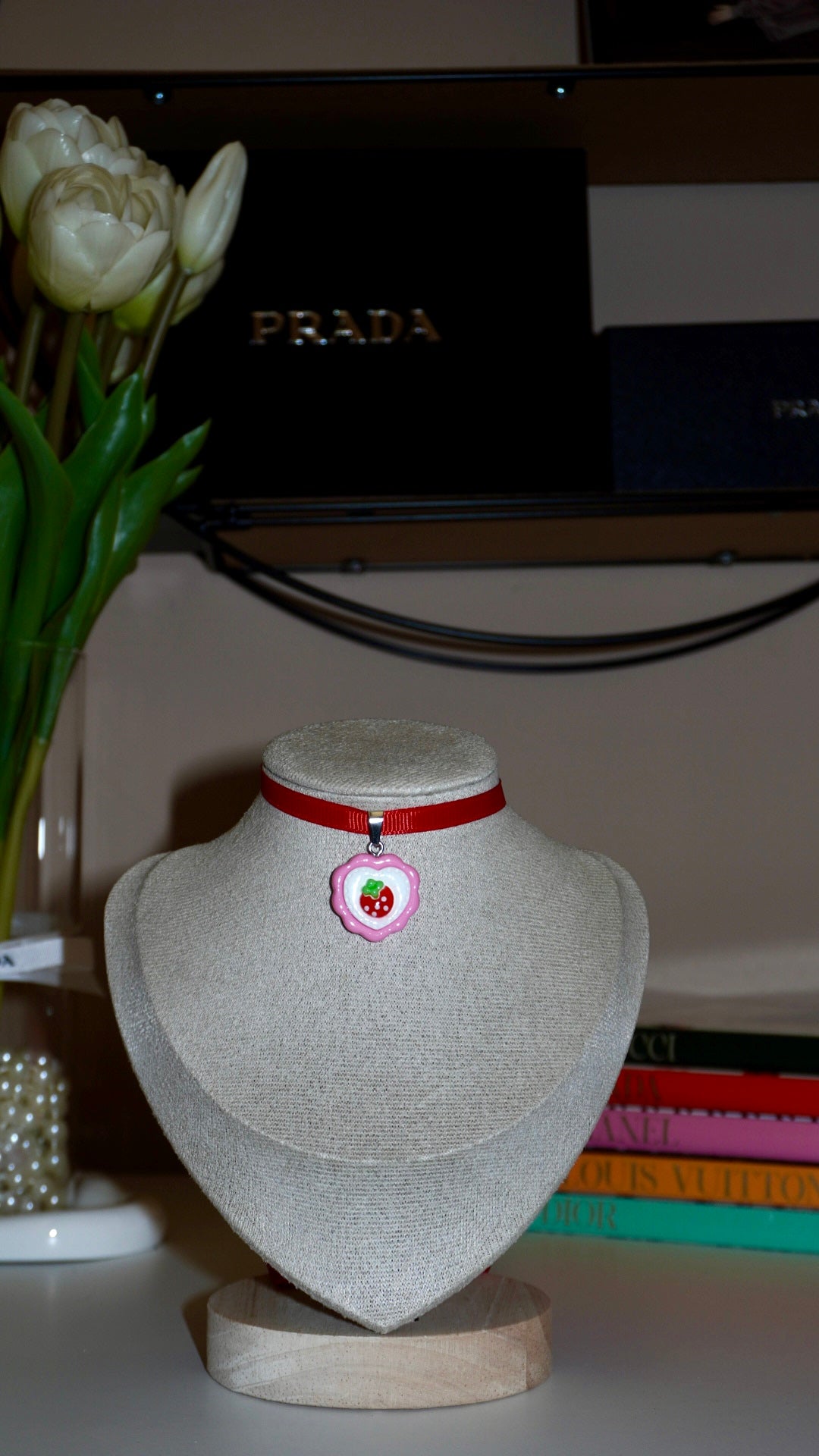 Chocker fragolina red