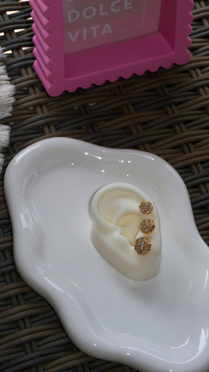 Set Orecchini Mina gold