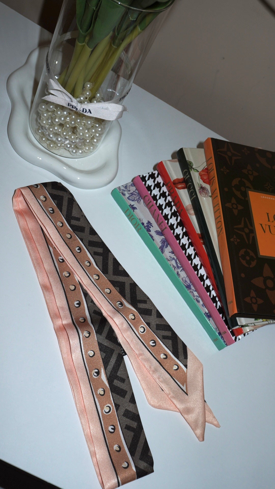 Foulard double effe brown