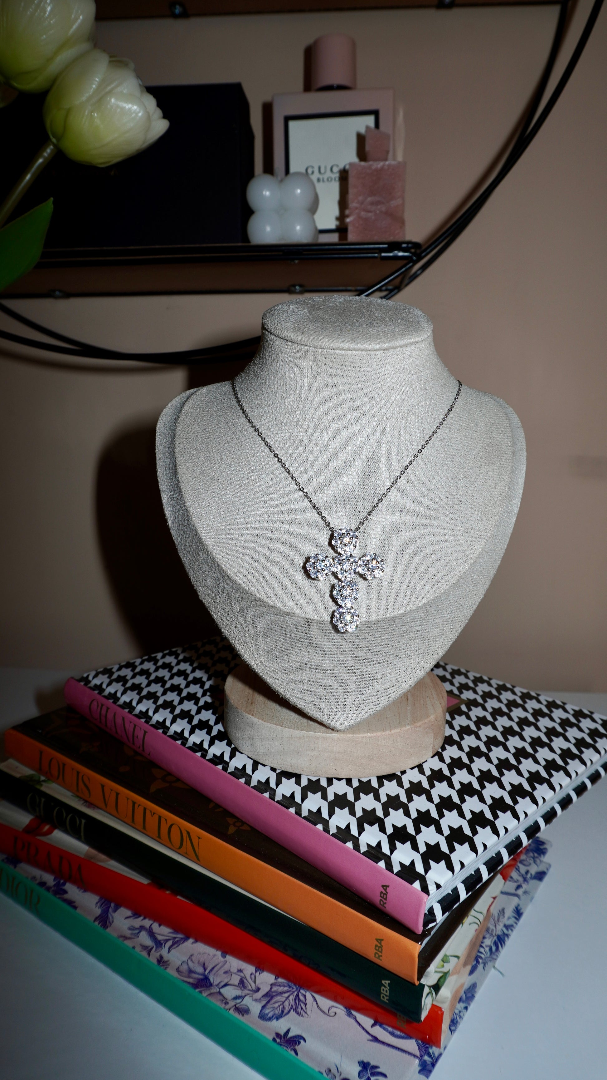Collana Croce Navy