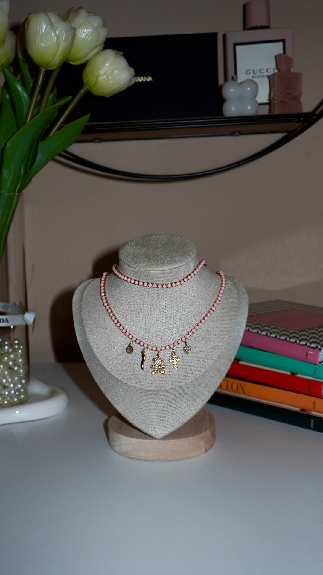 Combo Ada pink Chocker + Collana