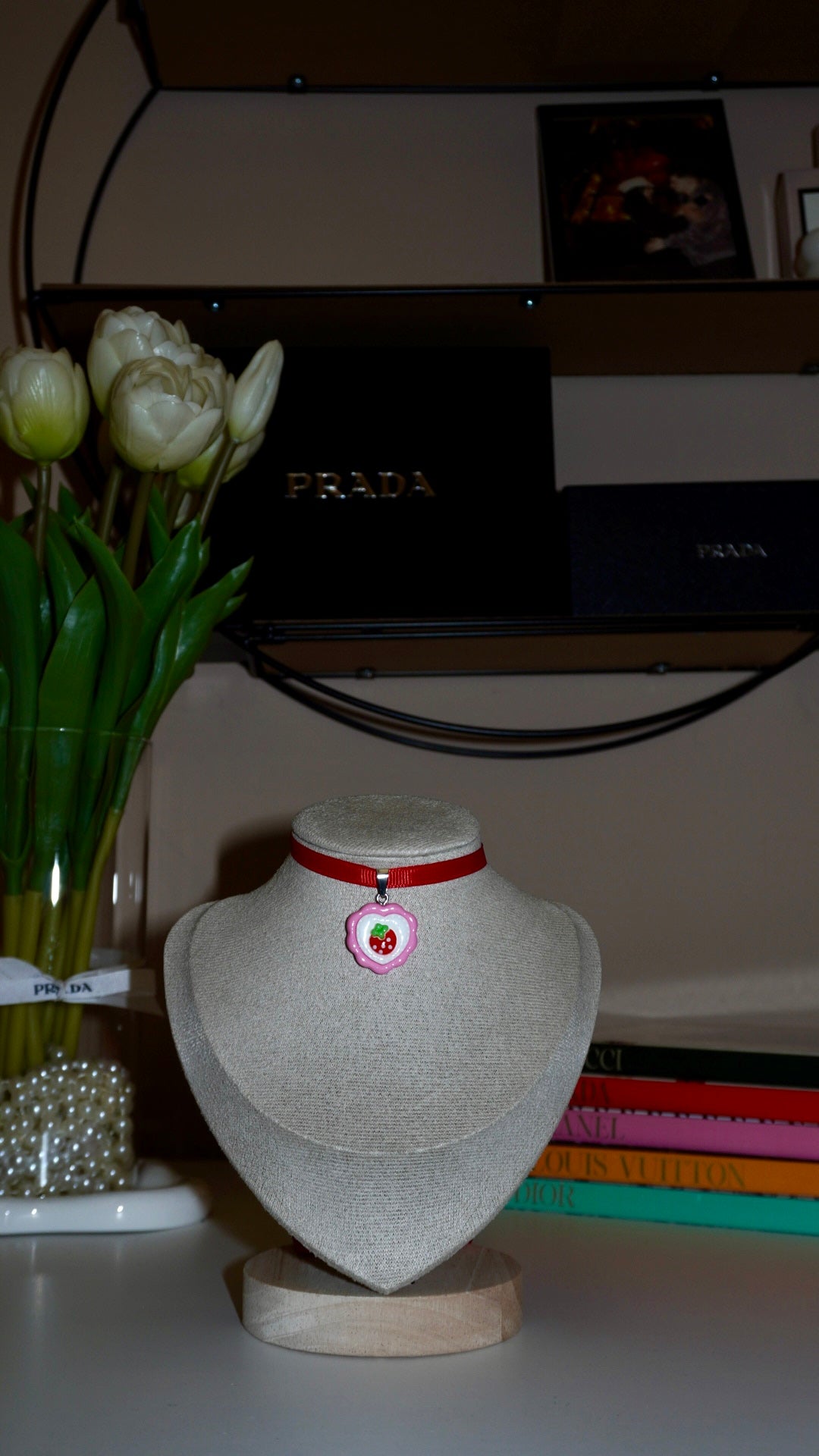 Chocker fragolina red