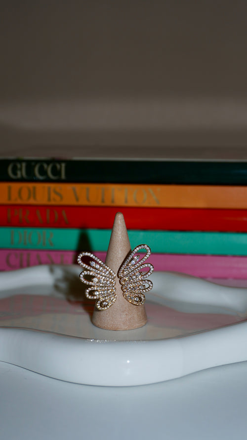 Anello butterfly gold