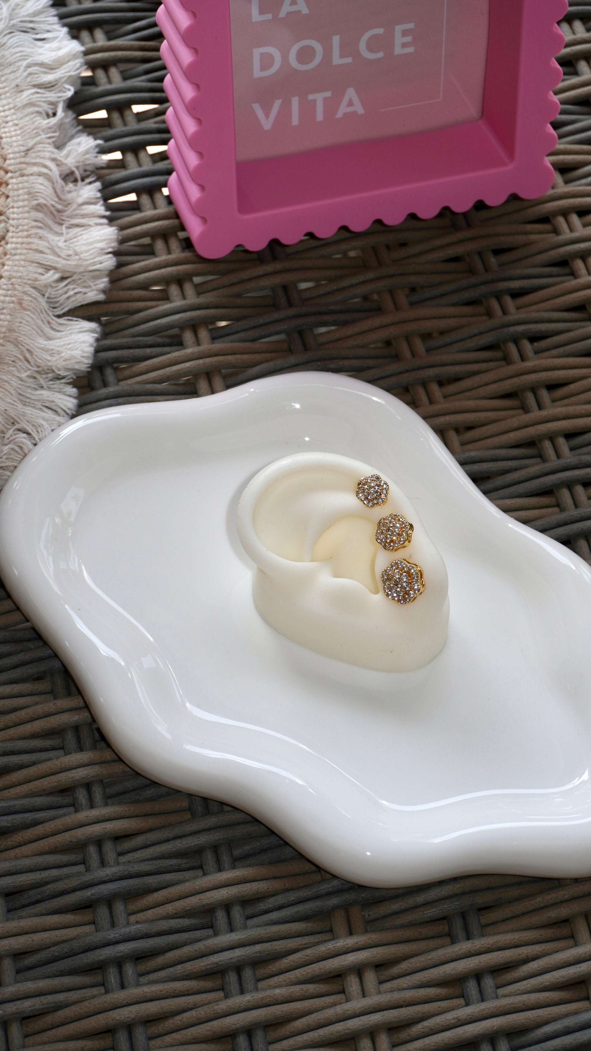 Set Orecchini Mina gold
