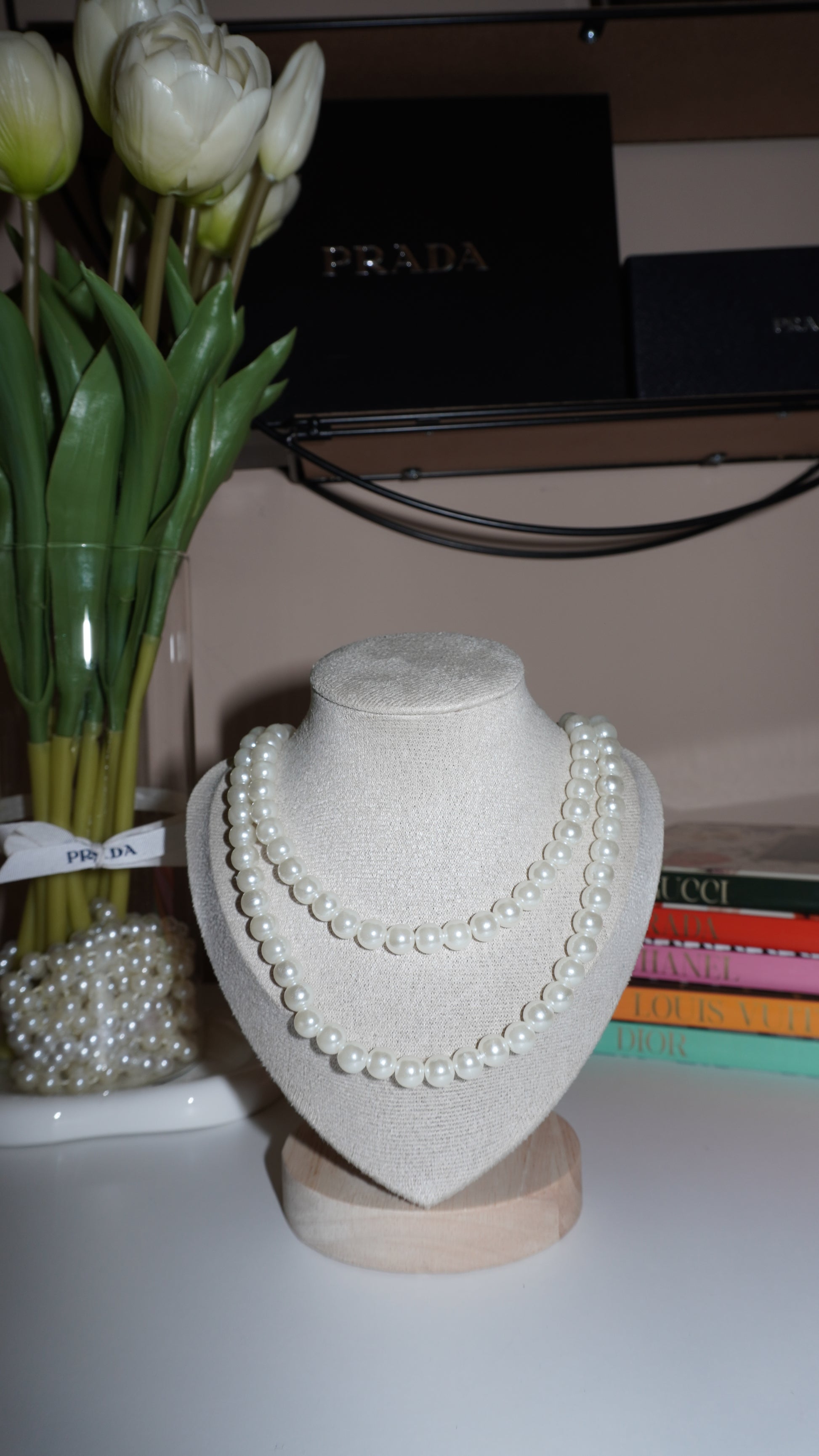 Collana pendente perle