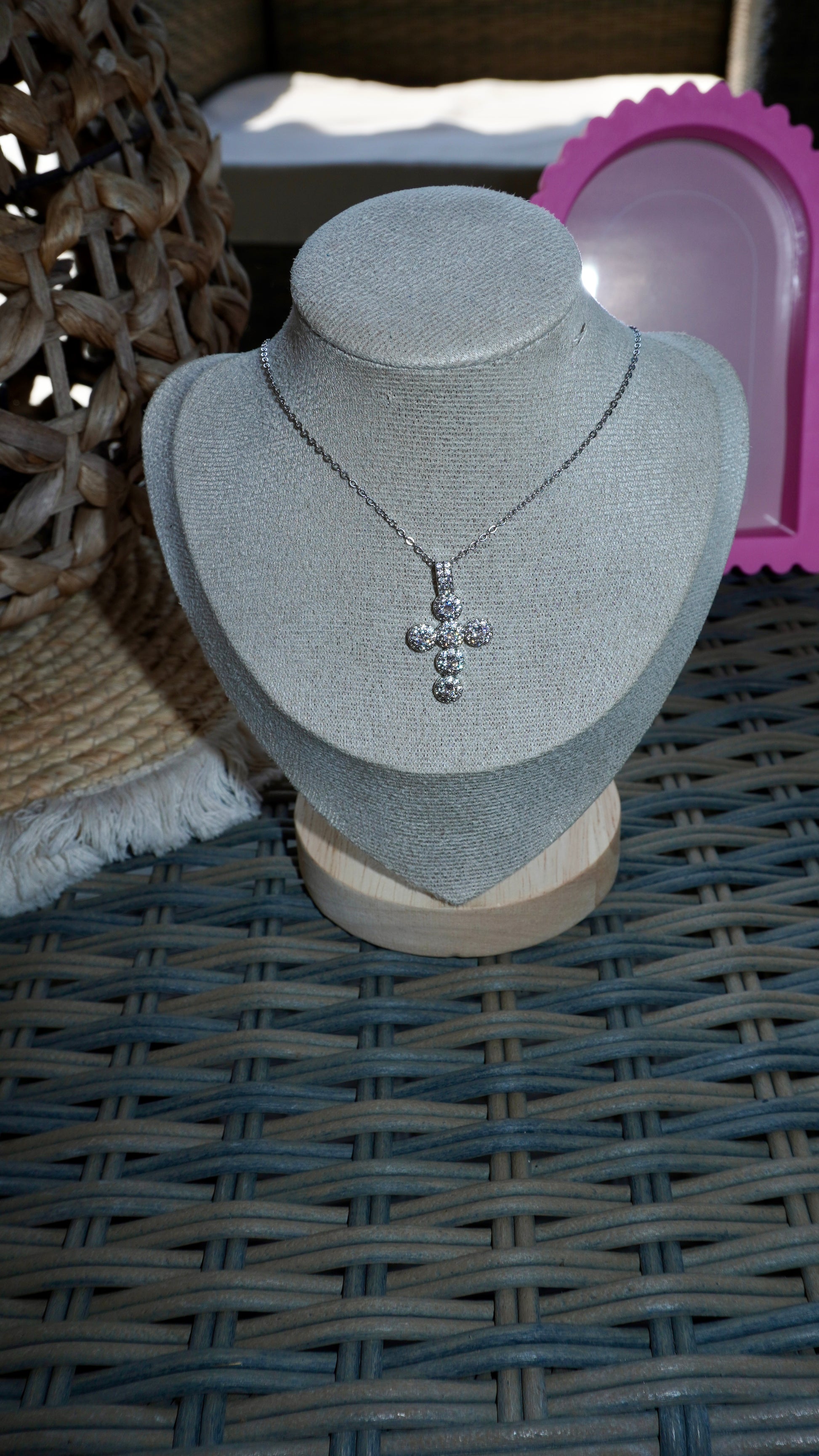 Collana Croce Rory silver