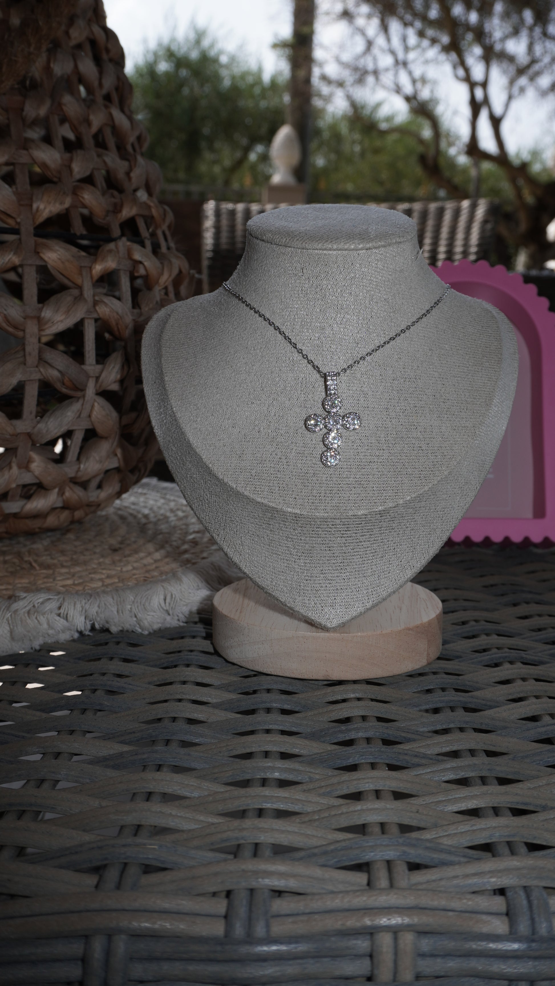 Collana Croce Rory silver