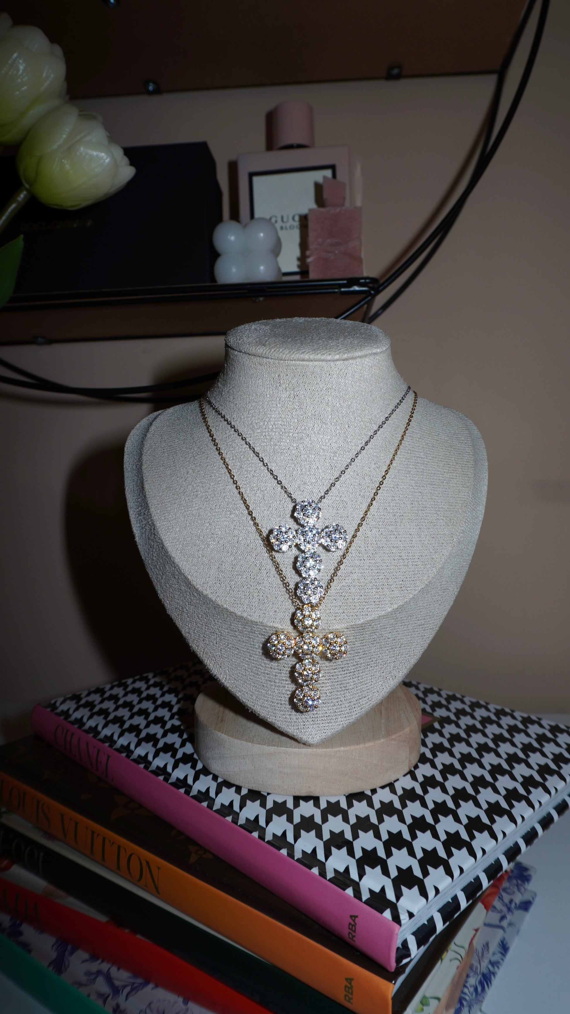 Collana Croce Navy